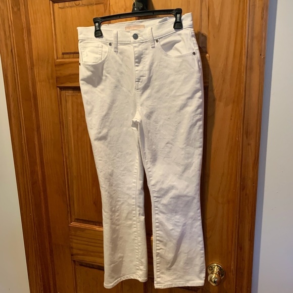 BCBGMaxAzria Women's Cropped Boot Cut Jeans White size. 27 - Picture 2 of 9